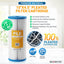 Filtro agua sedimento 50mic 10x4.5 cartucho repuesto bb 10pulg