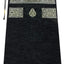 Alfombra oración musulmana suave color negro