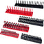 Set 6 bandejas enchufes 1/2 1/4 3/8 y soporte cajas herramientas