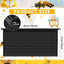 Pack 10 Marcos Colmena Plástico Bases Cera 9 1/8pulg Negro