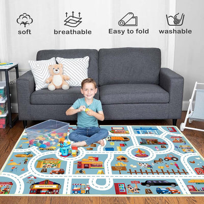 Alfombra set niños 39x59" antiderrap lavable