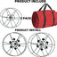Bolsa tela Oxford 3 carretes luces Navidad resistente