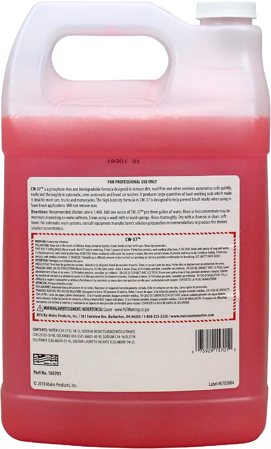 Concentrado lavado auto alta espuma 1gal