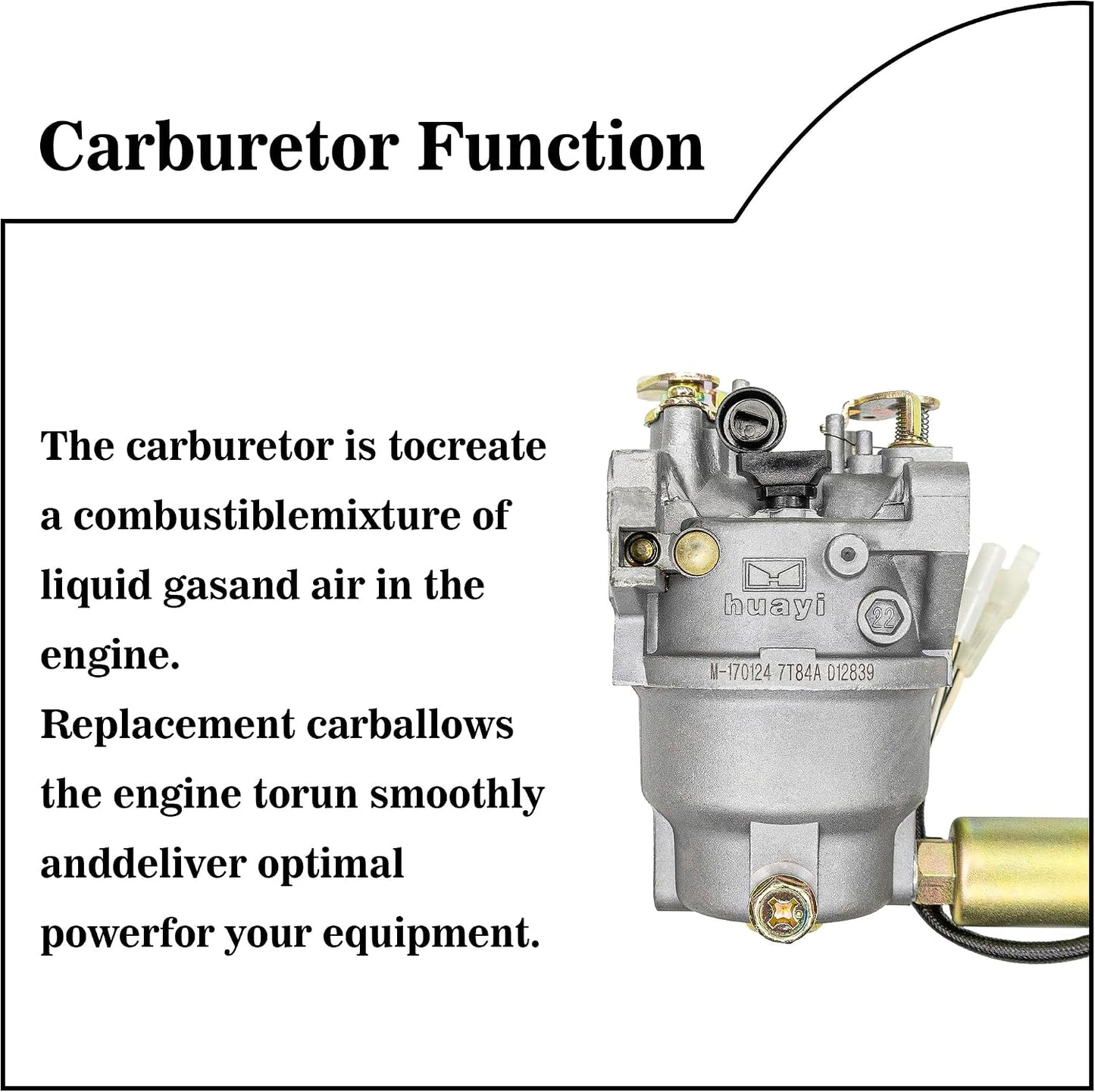 Carburador para motor Troy-Bilt TB30R 382cc 7T84A