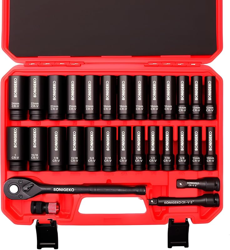 Set 30 Pzas Dados Impacto Acero 3-5 Ptos