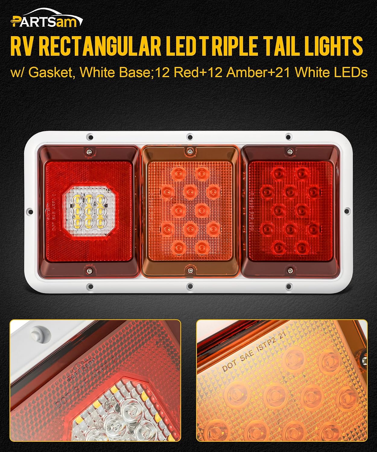 2x Luces LED Traseras para Remolque RV