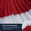 Bandera 1.5x3ft estrellas latón 4 de Julio decoración