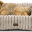 Cama para perros pequeños y medianos con forro polar 25x21x7pulg