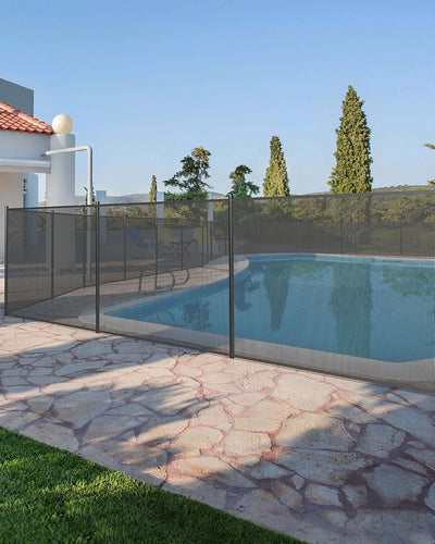 Valla piscina 4x12ft acero inox para patio trasero