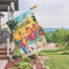 Banderas tropicales arpillera doble cara 28x40"