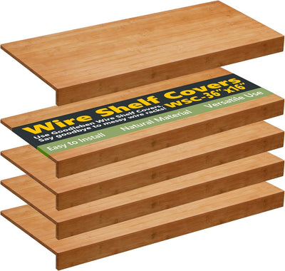Cubiertas rejilla bambú cocina oficina 5 Pzas 36x16pulg