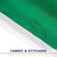 Bandera Brasil 3x5ft poliéster ojales latón doble costura