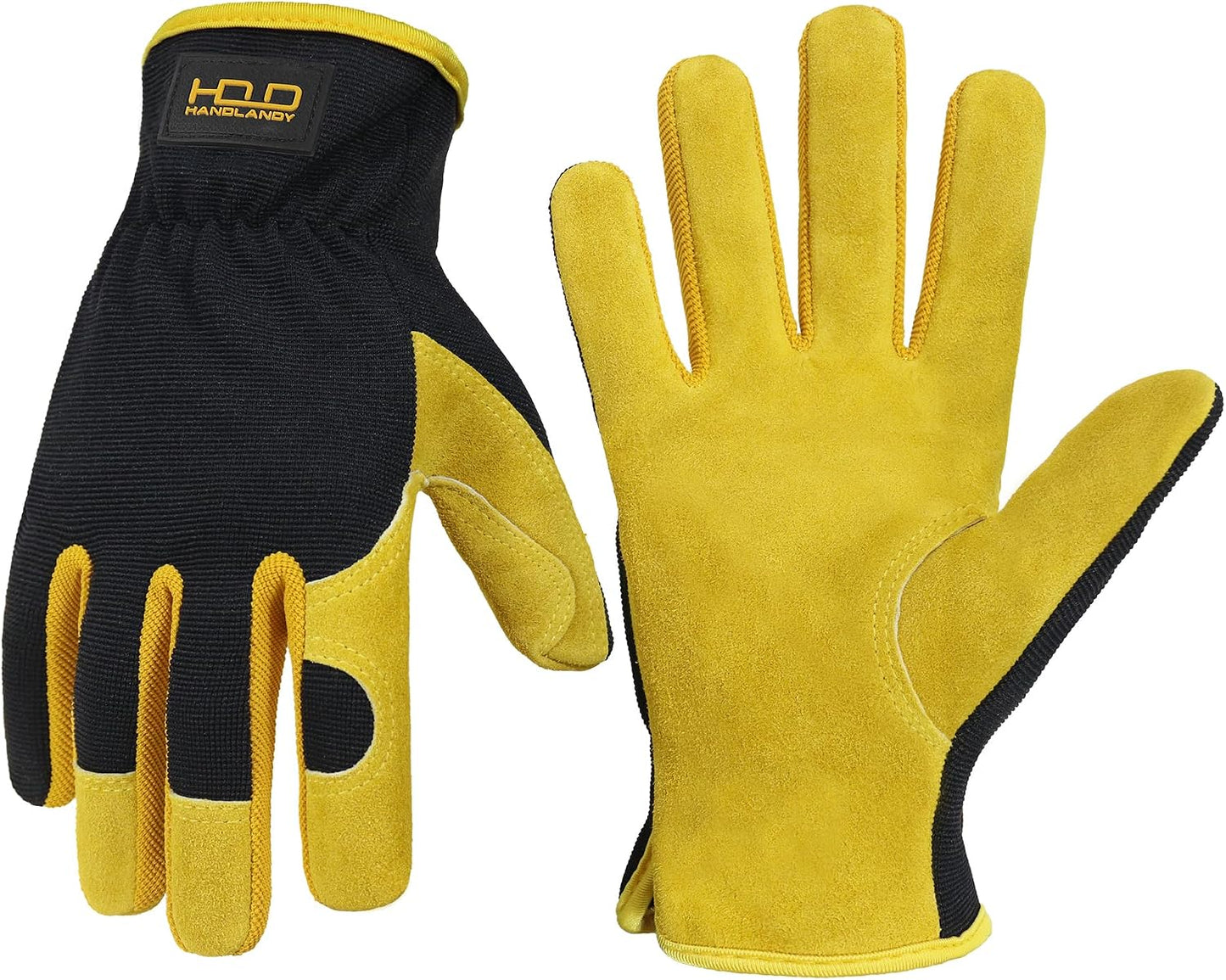 Guantes cuero jardinería trabajo mecánico construcción