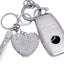 Funda llavero Mercedes con llavero plateado