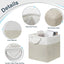 Cubos almacenamiento 11x11 plegables tela con asas algodón