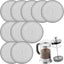 10 Filtros Premsa Francesa Acero Inox 4pulg 34oz