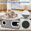 Cama para gatos extra grande con rascador y pelota esponjosa
