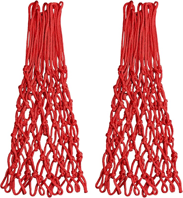 2 Pzas Red Baloncesto Profesional 12 Bucles Color Rojo