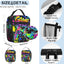 Bolsa almuerzo niños graffiti reutiliz. aislada portátil