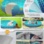 Piscina plegable para perros 48pulg plástico duro patio