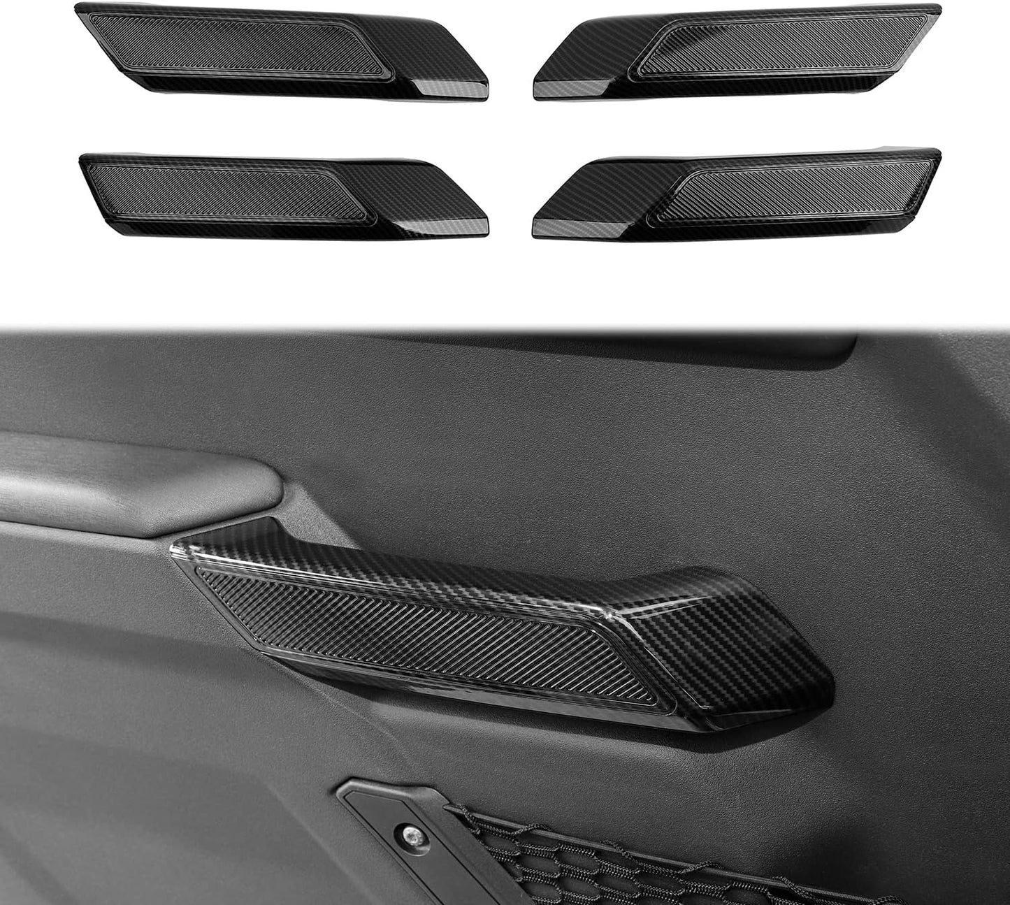 Cubierta mango interior Ford Bronco 2021 ABS fibra carbono