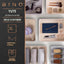 Cesta yute trenzada pack 5 natural diseño elegante