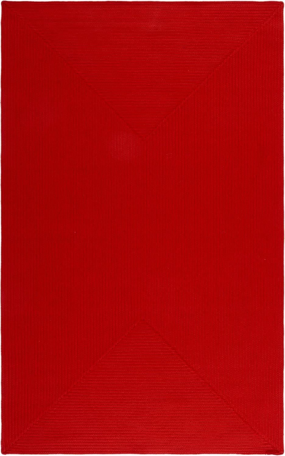 Alfombra exterior lavable reversible 4x6ft color óxido