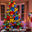 200 Luces LED Navidad Multicolor 75.8ft Exteriores e Interiores