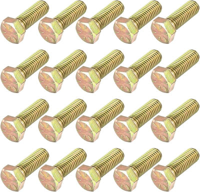 30 Tornillos hexagonales 5/8-11x1-3/4 acero carbono chapado