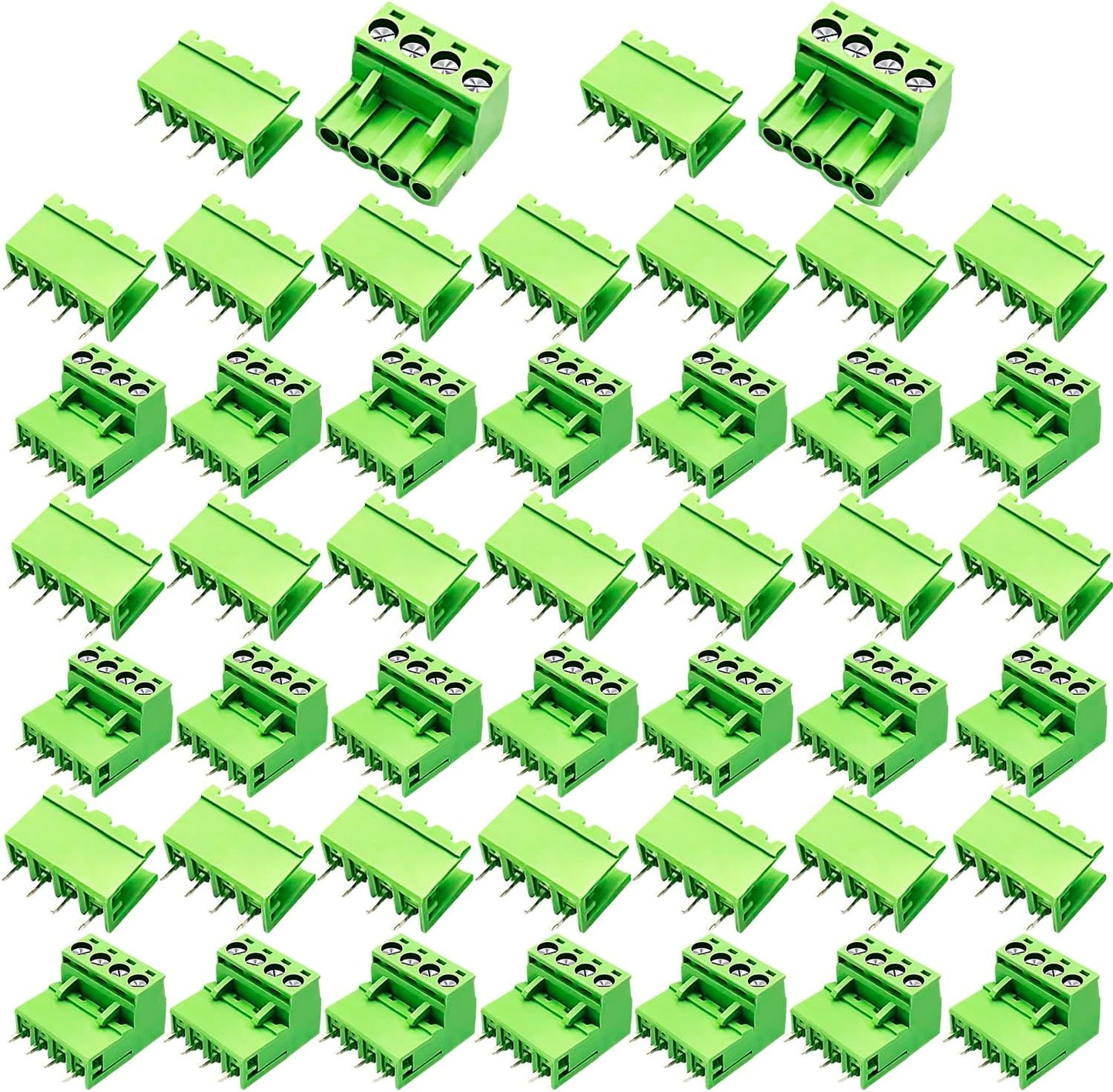 30 Pzas Conector Phoenix 4 Pin 0.200pulg