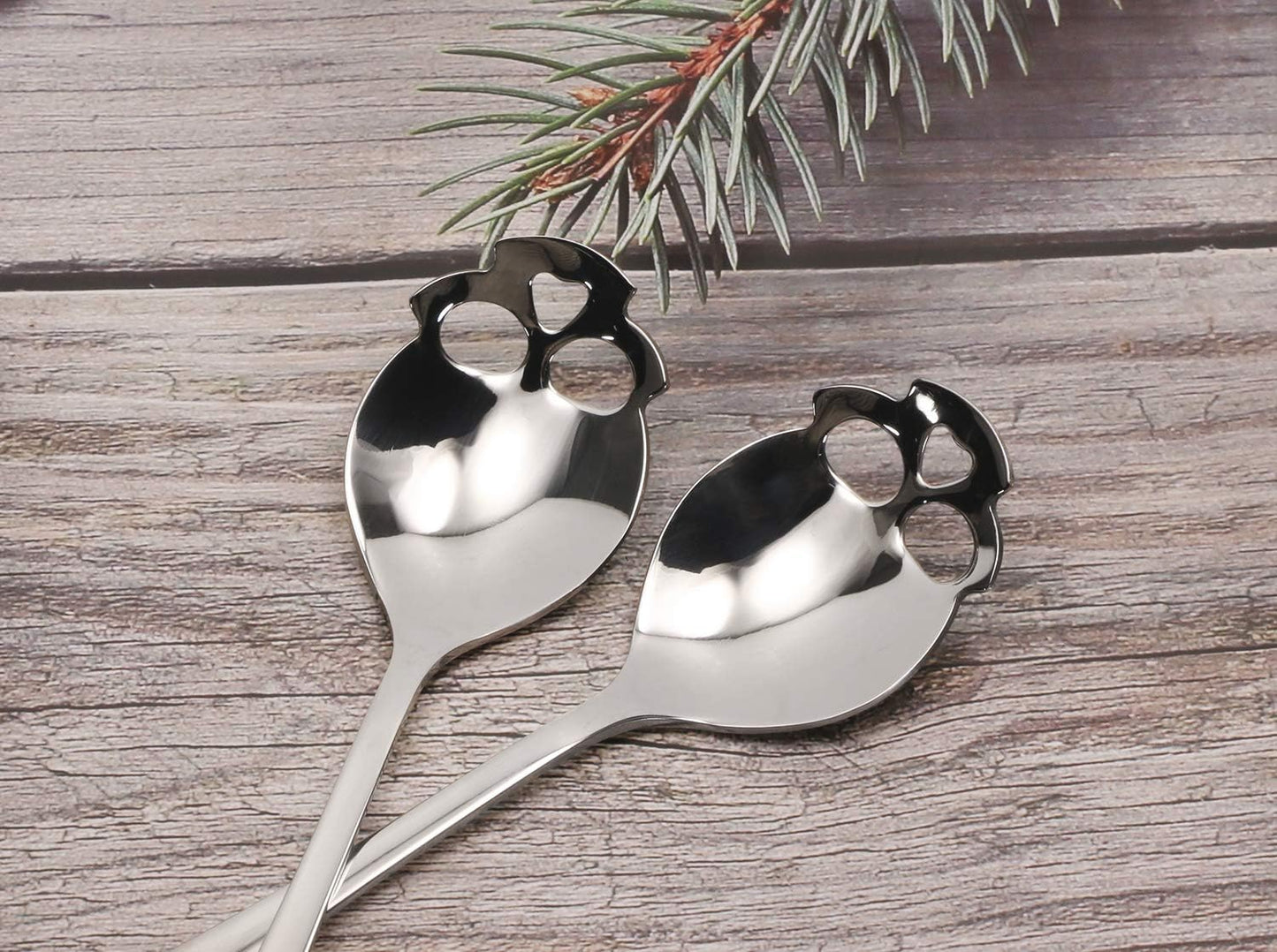 Cuchara té acero inox con calavera azúcar