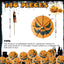 140 Pzas Calabazas Halloween Bebidas Cupcakes Negras Naranjas