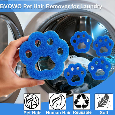 Removedor pelo mascotas 6 herramientas reutilizables azul