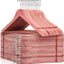 Perchas madera cedro rojo 30pzas con gancho flexible