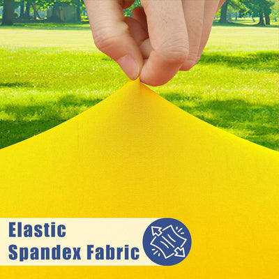 Mantel redondo elastano elástico impermeable 45-56pulg amarillo