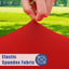 Mantel redondo elastano elástico impermeable 45-56pulg color rojo