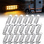 Lentes LED ámbar 16,3cm 12V para señal giro camiones