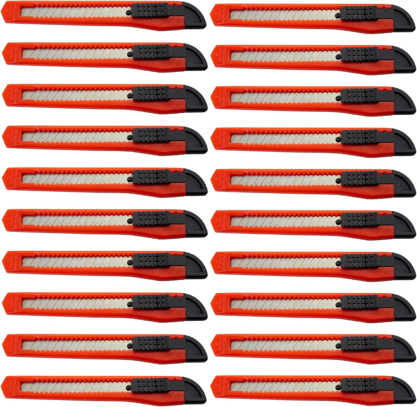 20 Cortadores Rojos 9mm Cuchilla de Cuchillo Utilidad