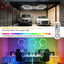 Luces hexagonales garaje LED 5 pzas blanco brillante control remoto