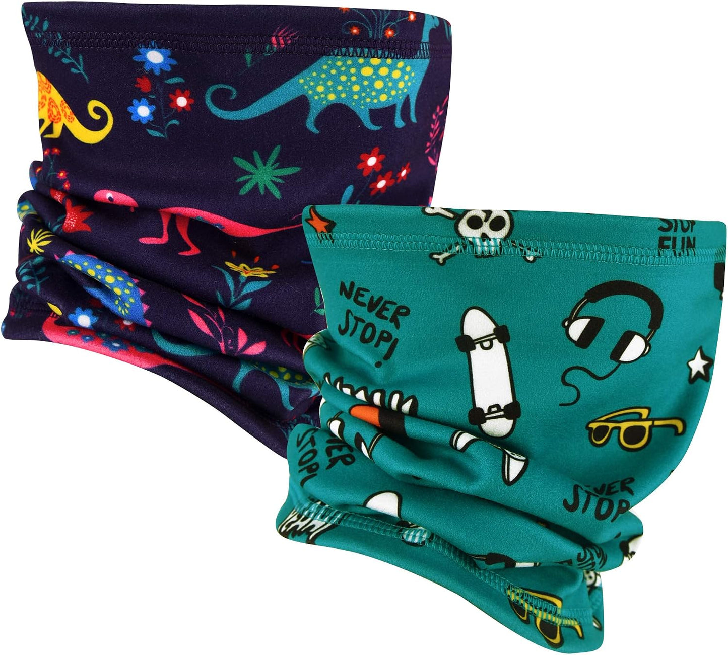 Polaina cuello niños forro polar 2 pack nieve esquí