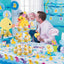Soporte 3 niveles patos de goma para cupcakes y golosinas