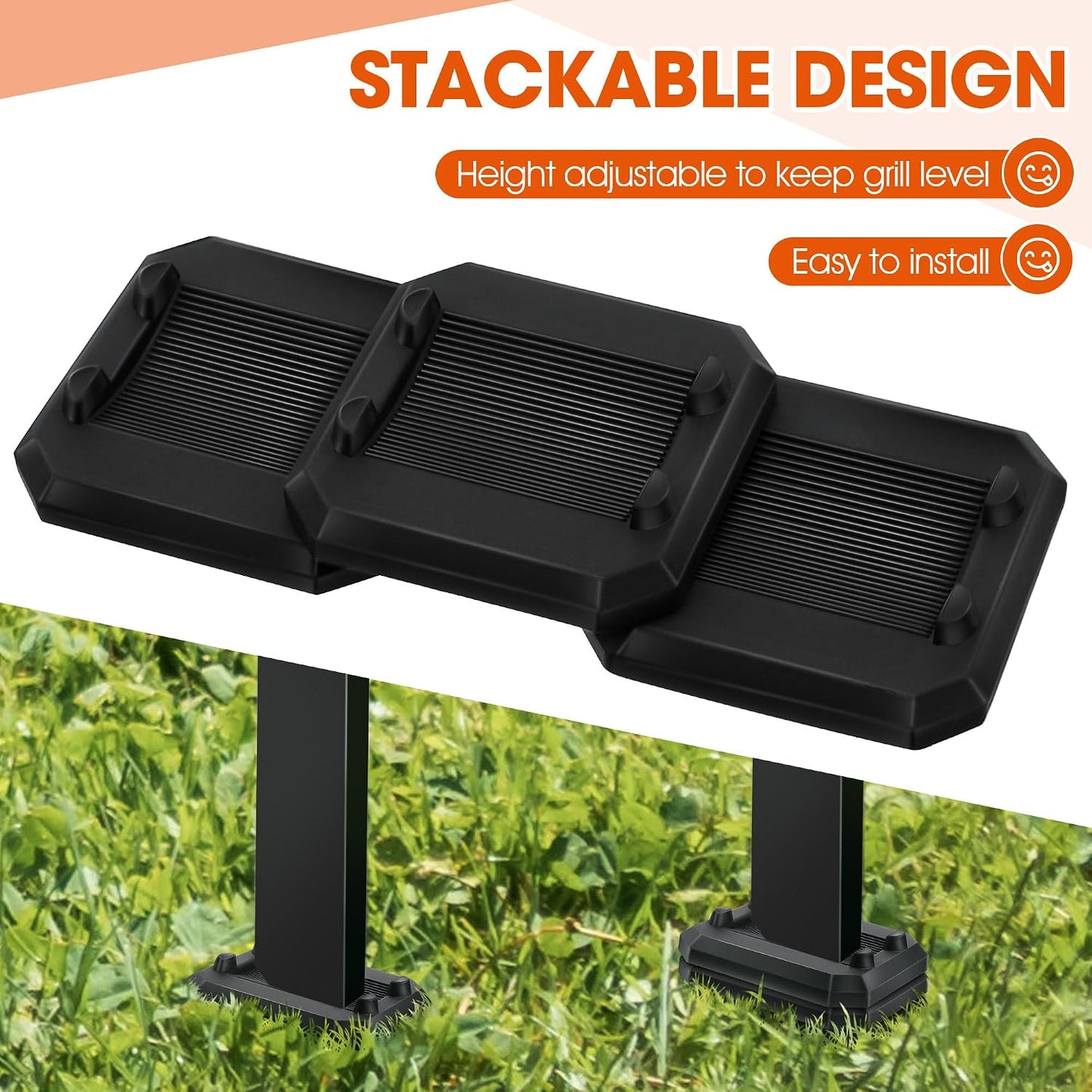 Kit 16 Pzas Cuñas Niveladoras para Plancha Blackstone Goma