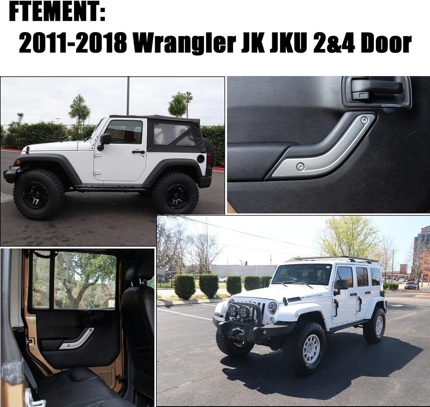 Cubierta manija puerta Wrangler JK JKU 11-18 izq
