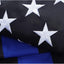 Bandera azul policía 3x5ft resistente con ojales latón