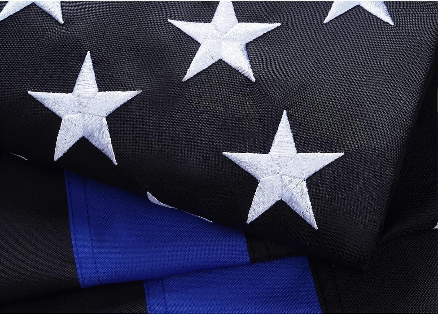 Bandera azul policía 3x5ft resistente con ojales latón