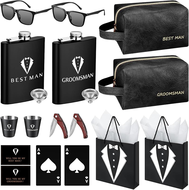 20 Pzas Regalo Padrino Boda Caja con Matracas Gafas Sol