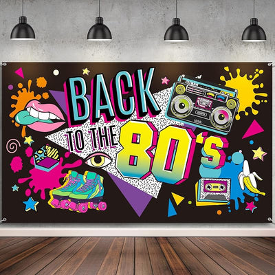 Fondo decoración fiesta 80s 73x43pulg