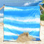 Manta playa impermeable arena 79x83pulg 4 personas