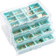 Caja organizadora aretes 4 cajones acrílico terciopelo