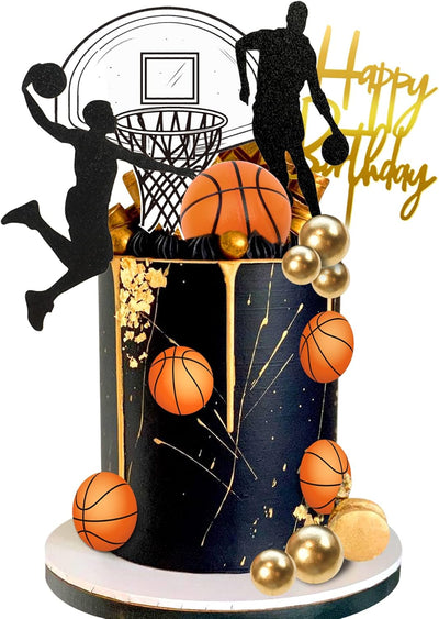 20 Decoraciones Pastel Tema Baloncesto Estrellas Cumpleaños